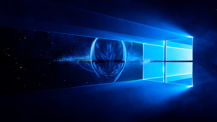 4098x768px | free download | HD wallpaper: alienware, computer, windows ...