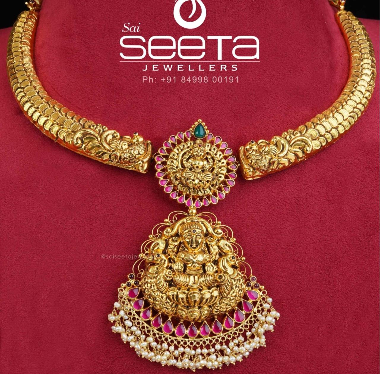 Traditional Diamond Necklace | Art of Gold Jewellery, Coimbatore